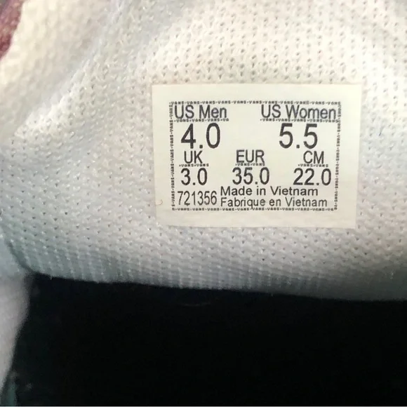 Vans Women's 5.5 Comfycush Authentic Grunge Wash Tie Dye Skate Shoe  721356 - Picture 3 of 5